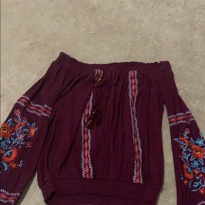 Off the shoulder top